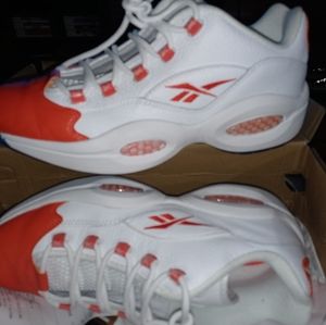 allen iverson size 10 white red